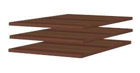 Полка (3шт.) ПЛ-104