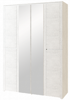 Шкаф для одежды 4х-дверный с зеркалом 16