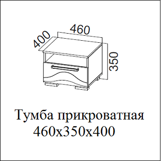 Тумба прикроватная 46722