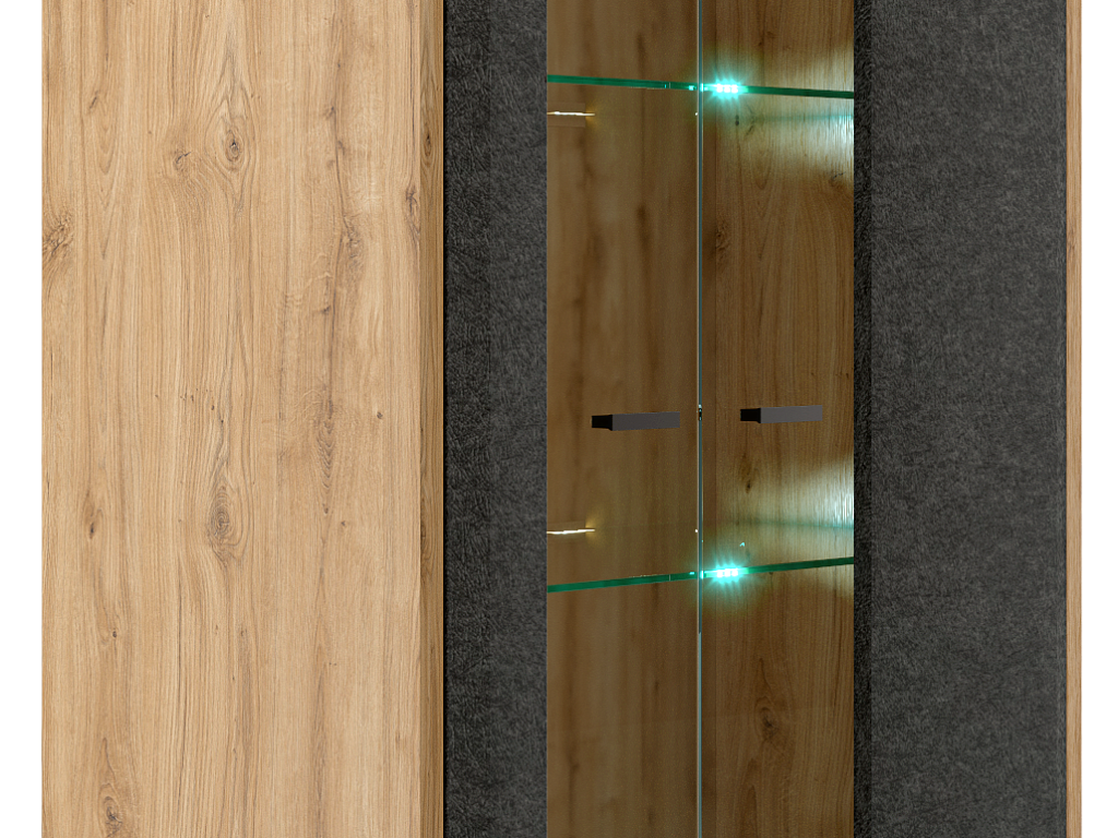 Шкаф с подсветкой  Grace REG2W_LED