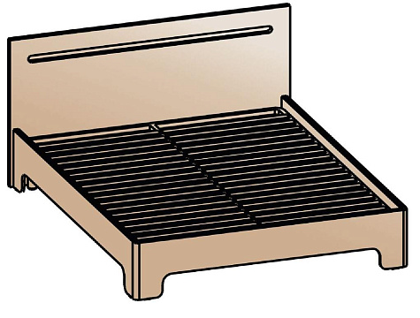 Кровать 140х200 КР-2002