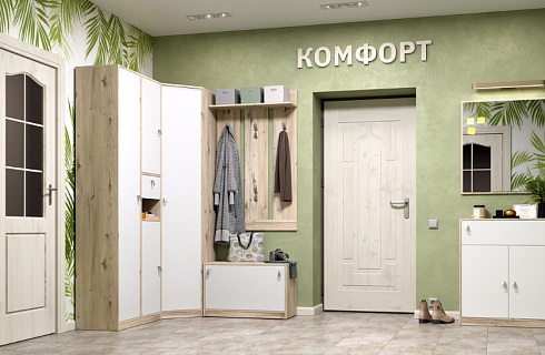 Комфорт Гаскон пайн/Белый