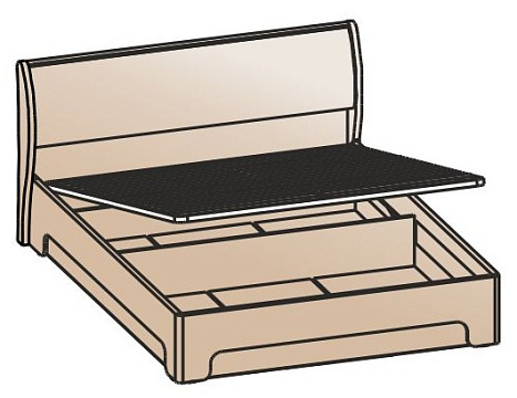 Кровать 1400 с подъемным механизмом КРП-1102