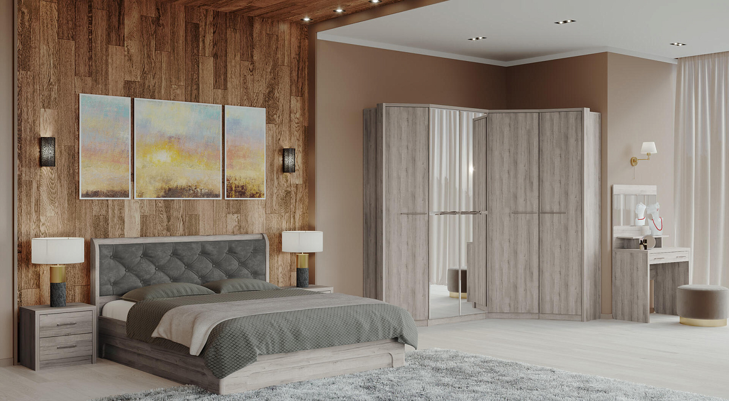 Луна Дуб серый