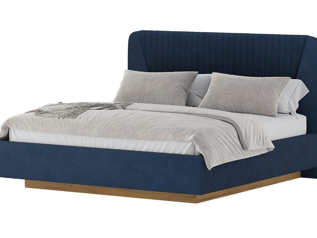 Кровать 11М2 с подъемным механизмом 1600 Микровелюр Catania Dark blue   