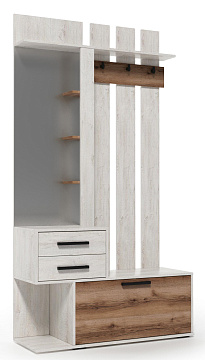 Вешалка с зеркалом (Сосна санторини) 00-00099043