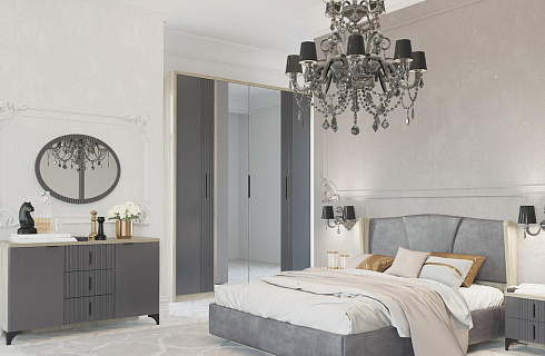 Шер Дуб серый-айронвуд серебро