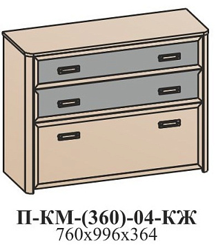 Тумба для обуви  П-КМ-(360)-04-КЖ