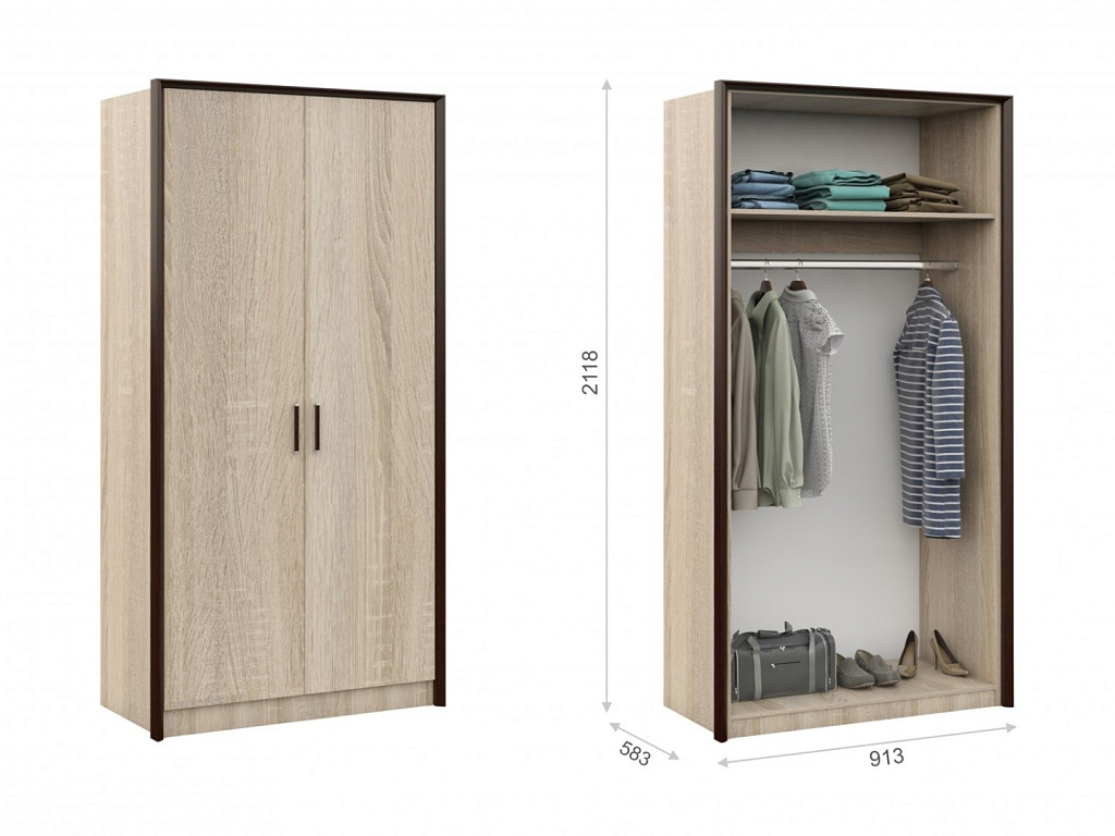 Шкаф 2-х дверный   