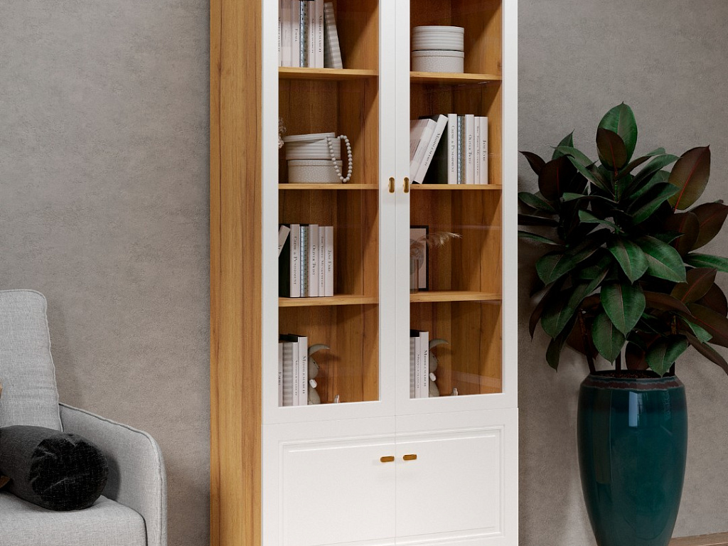 Пенал-витрина 2-дв   