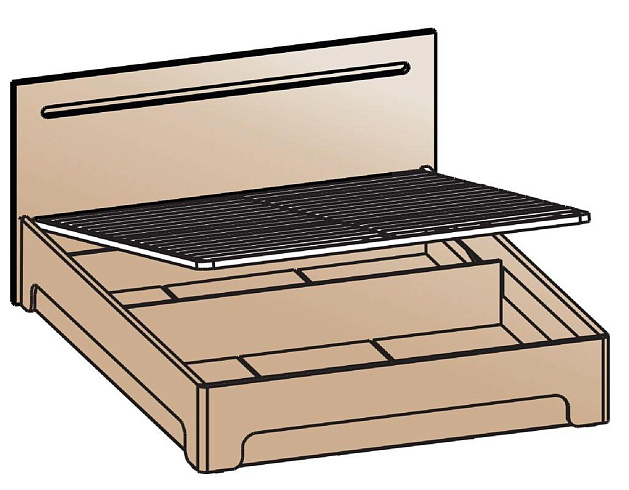 Кровать с подъемным механизмом 180х200   КРП-2004