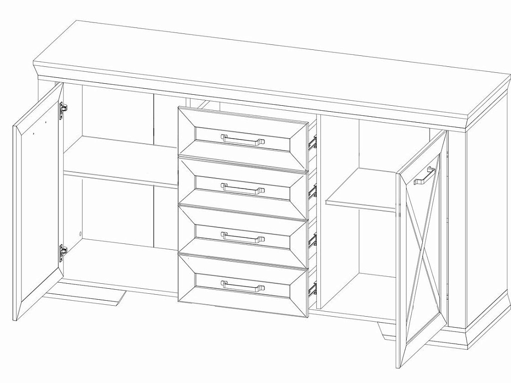 Тумба  Marselle KOM2D4S