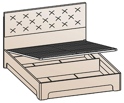 Кровать с подъемным механизмом 160х200 КРП-1203