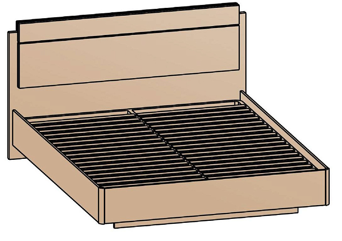 Кровать 140х200   КР-8-16-14