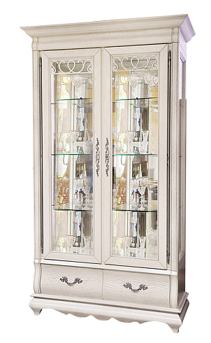 Шкаф с витриной   ММ-210-02