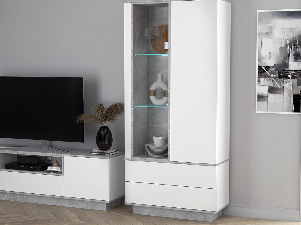 Шкаф комбинированный c подсветкой   QZ-ШК1