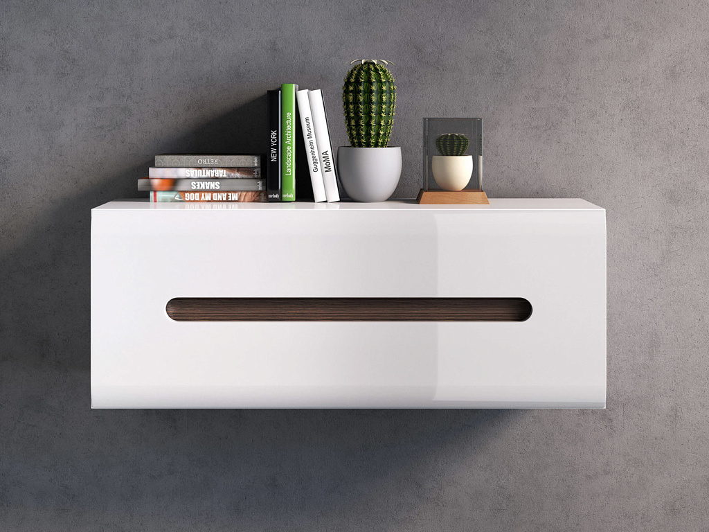 Шкаф настенный  Azteca Белая SFW1K/4/11