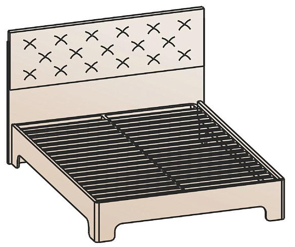 Кровать 140х200   КР-1202