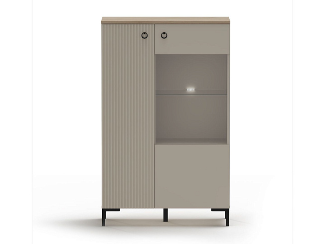 Шкаф с подсветкой  Domenica REG1D1W/140