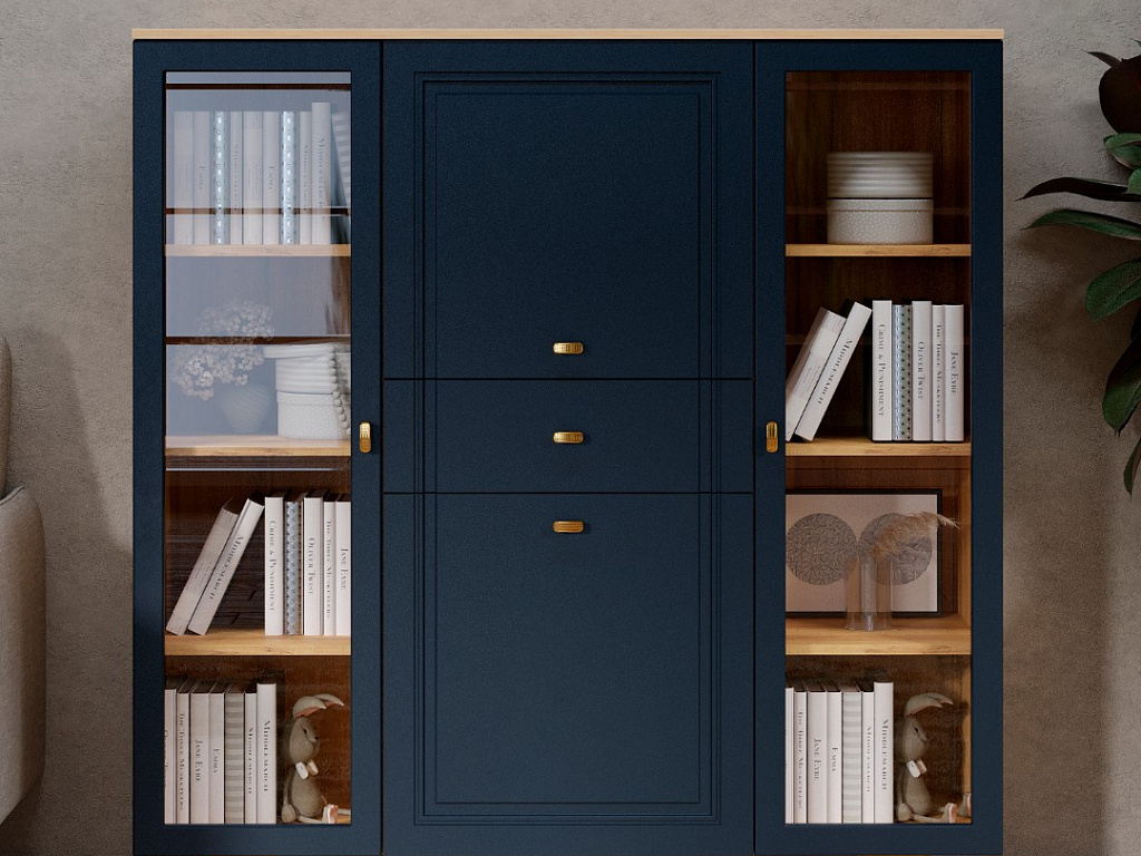 Пенал низкий (2 стекл)   