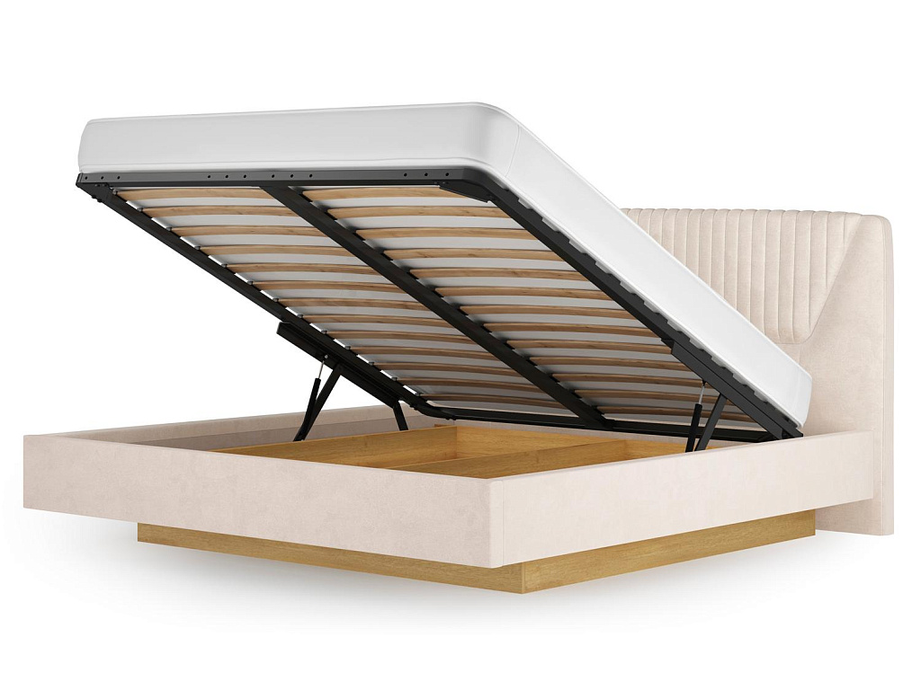 Кровать 11М2 с подъемным механизмом 1400 Микровелюр Catania Ivory   