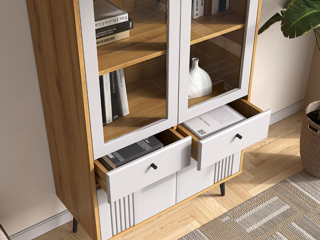 Пенал-витрина 2-дв   