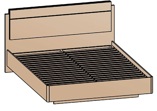 Кровать 140х200 КР-8-16-14