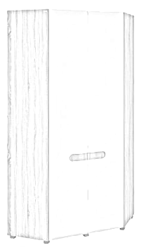 Шкаф угловой МН-026-11