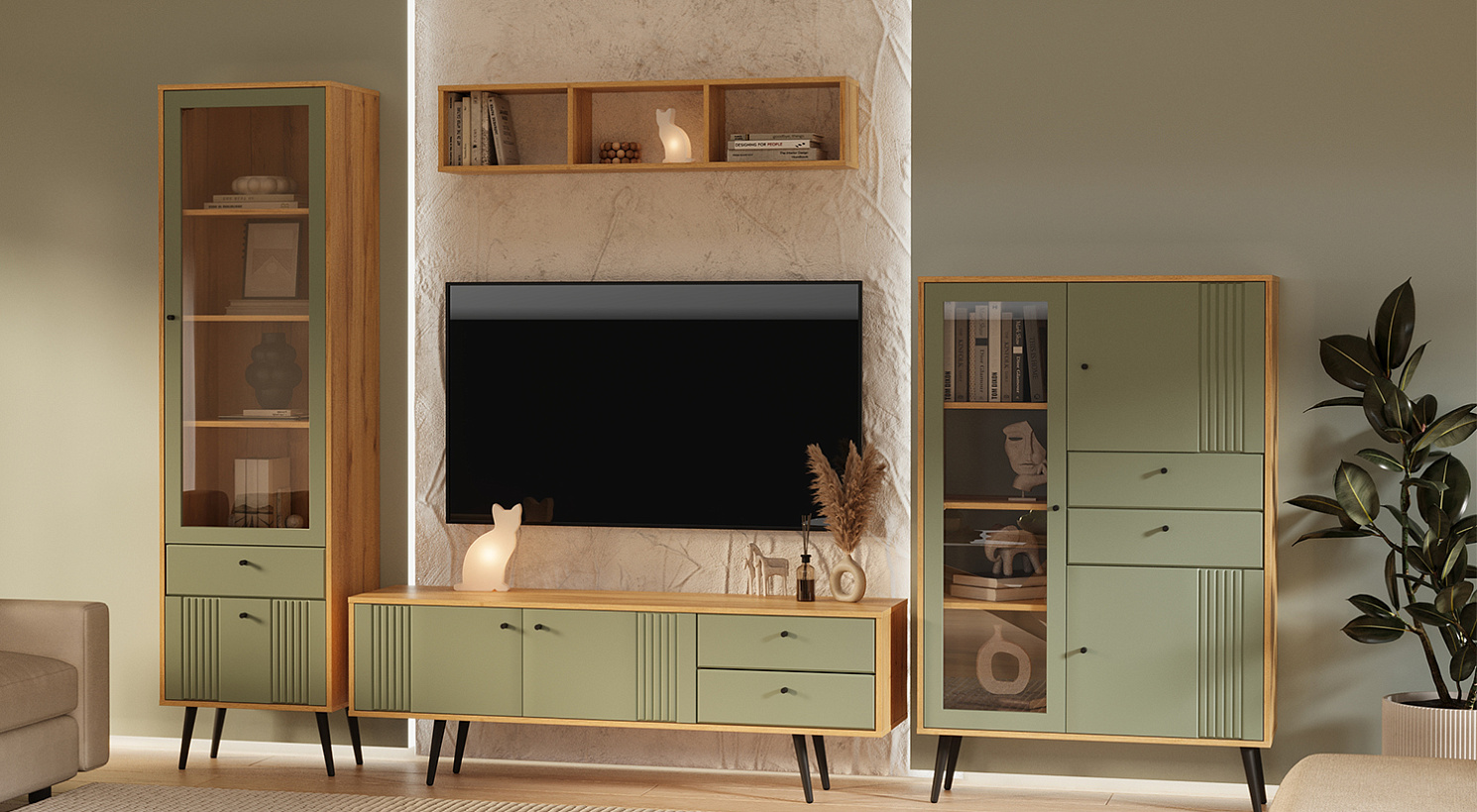 Вега Саксония Серо-зеленый