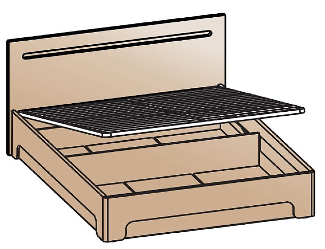 Кровать с подъемным механизмом 120х200   КРП-2001