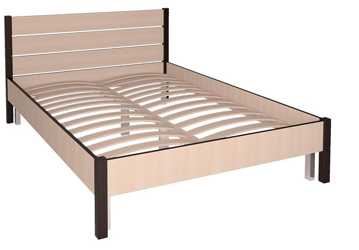 Кровать двойная (С основанием)   КН-001-2