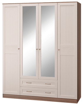 Шкаф четырехдверный с зеркалом 