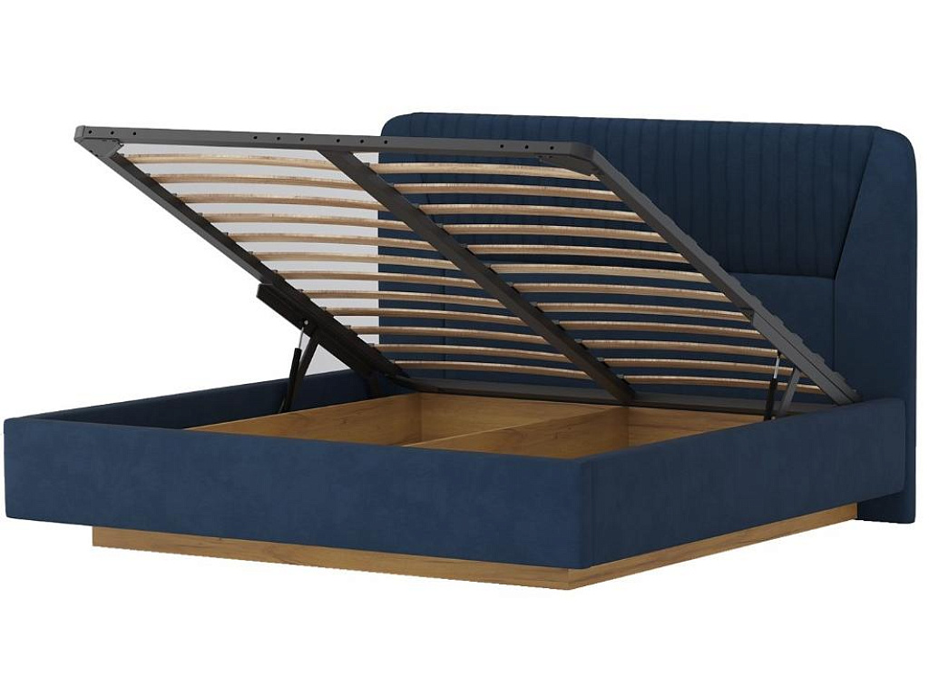 Кровать 11М2 с подъемным механизмом 1800 Микровелюр Catania Dark blue   