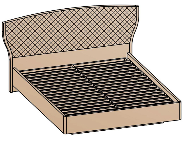 Кровать 140х200 (основание 16 мм)   КР-20-16-14