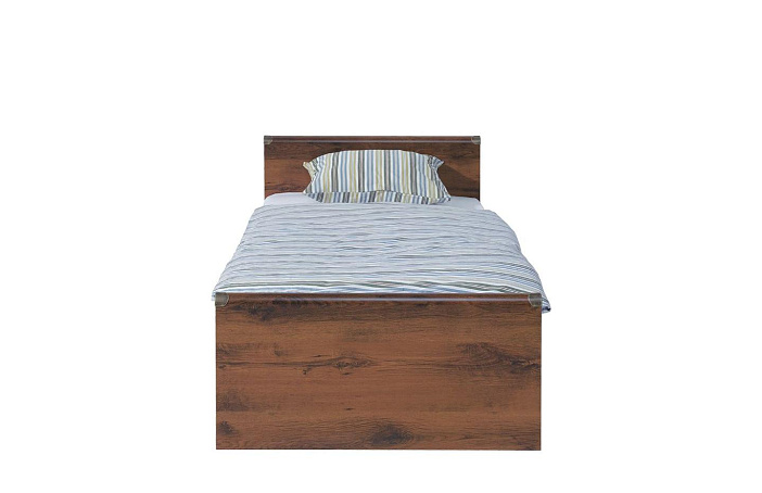 Кровать c металлическим основанием  Индиана Дуб саттер JLOZ 90х200