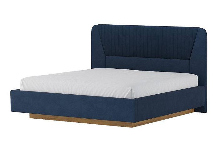 Кровать 11М2 с подъемным механизмом 1600 Микровелюр Catania Dark blue   