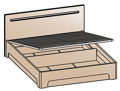 Кровать с подъемным механизмом 1600 КРП-2003