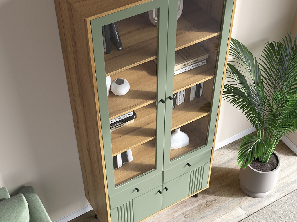 Пенал-витрина 2-дв   