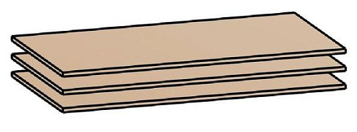 Полка для ШК-832, ШК-833, ШК-837 ПЛ-13