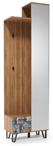 Вешалка с зеркалом (600)   000101616