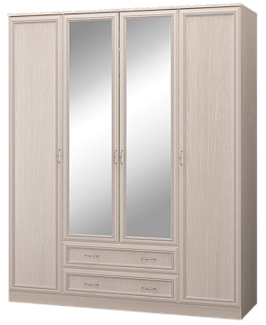 Шкаф четырехдверный с зеркалом 