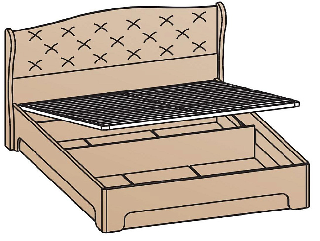 Кровать с подъемным механизмом 180х200   КРП-1704