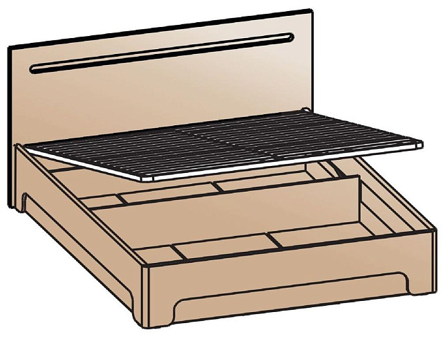 Кровать с подъемным механизмом 140х200   КРП-2002