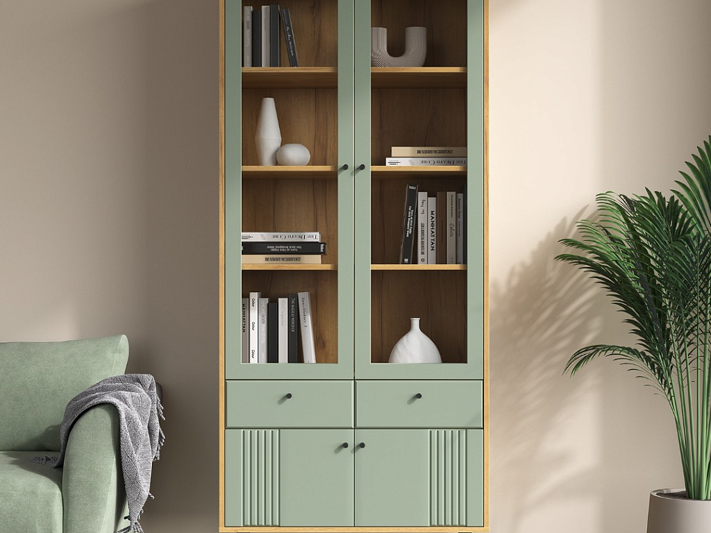 Пенал-витрина 2-дв   