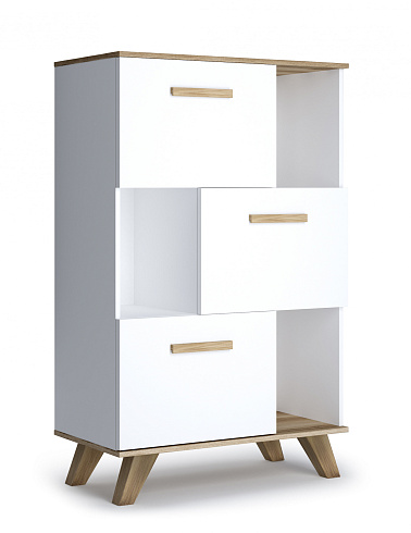 Шкаф низкий с нишами   