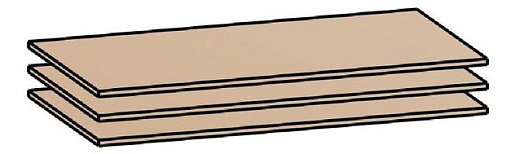 Полка для ШК-832, ШК-833, ШК-837 ПЛ-13