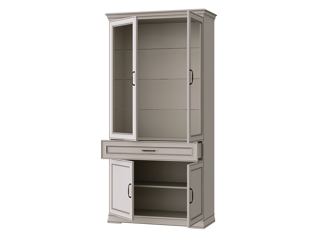 Шкаф с подсветкой  Florencia REG2W2D1S