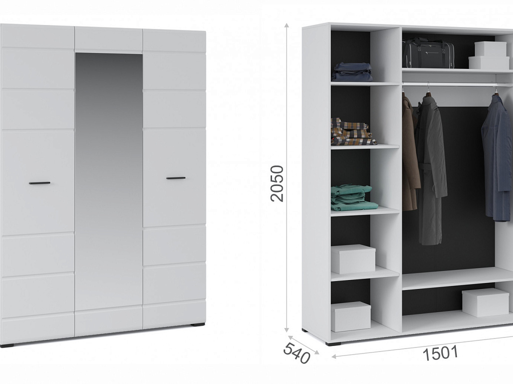 Распашной шкаф 3дв   