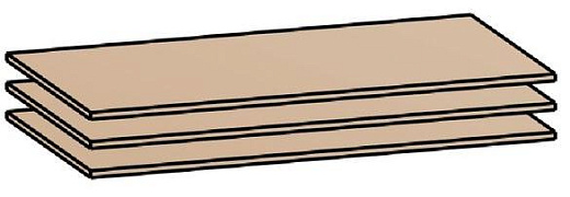 Полка для ШК-832, ШК-833, ШК-837 ПЛ-13