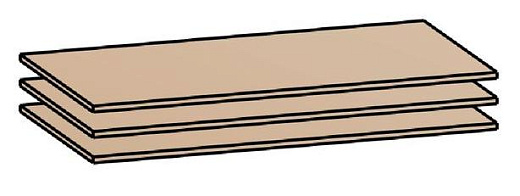 Полка для ШК-832, ШК-833, ШК-837 ПЛ-13